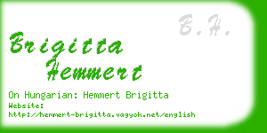 brigitta hemmert business card